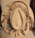 The Dream Catcher | One-of-a-Kind Laser-Engraved Felt Hat