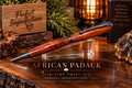 African Padauk | Hand-Turned Hardwood Slim-Line Pen