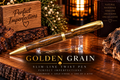 Golden Grain | Hand-Turned Bocote Hardwood Slim-Line Pen