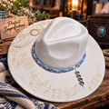 Prairie Song | One-of-a-Kind Laser-Engraved Felt Hat